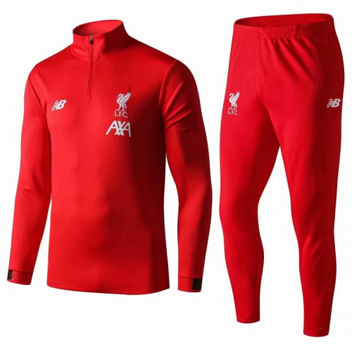 19-20 Liverpool Red Training Kit ( Zipper Sweat Top Shirt+Trouser)